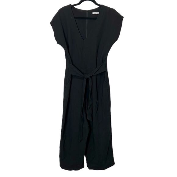 NWT Bishop + Young Black wide leg jumper v neck women’s size large NWT - Picture 1 of 7